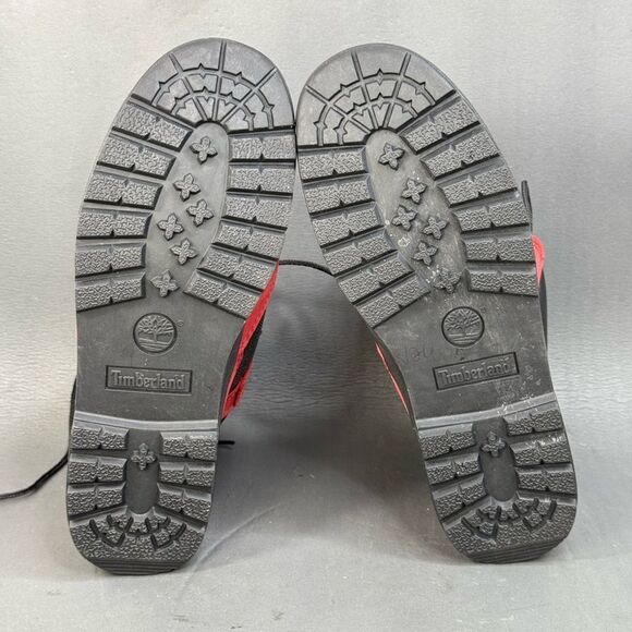 Timberland 6-Inch Waterproof Field Boot Red/Black Nubuck women size 7 - Picture 8 of 8